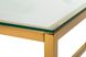 Журнальний стіл Vetro Mebel CL-1 прозорий + золото - CL-1