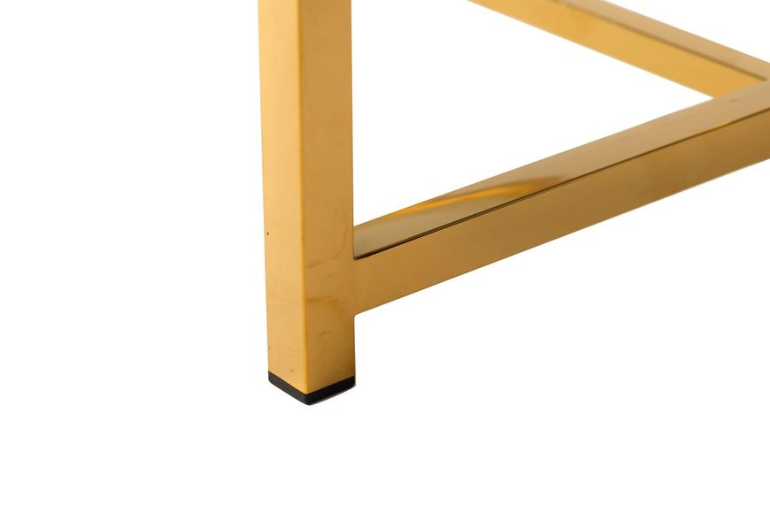 Журнальний стіл Vetro Mebel CL-1 прозорий + золото