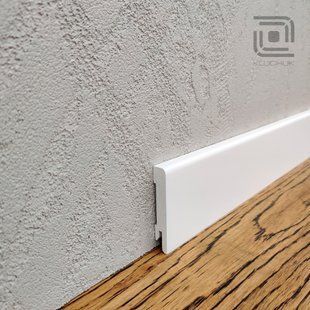Плинтус Kluchuk MDF Білий Прямий Ral 9003 MDF-М60