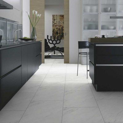 Вінілова підлога Wineo 800 DLC Stone XL White Marble DLC00090
