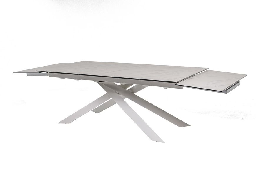 Керамічний стіл Vetro Mebel TML-890 бланко перлино + білий