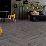 Ламінат My floor Castle Herringbone Дуб Престиж сірий MH1003