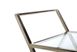 Сервірувальний стіл Vetro Mebel K-01 прозорий + срібло - K-01