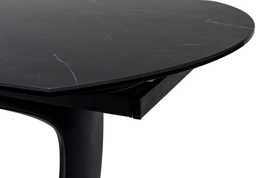 Керамічний стіл Vetro Mebel TML-825 неро маркіна + чорний