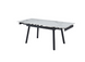 Керамічний стіл Vetro Mebel TM-88-1 вайт клауд + чорний - TM-88-1