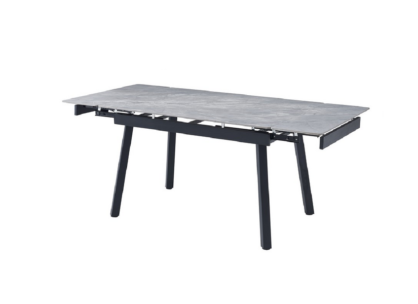 Керамічний стіл Vetro Mebel TM-88-1 вайт клауд + чорний