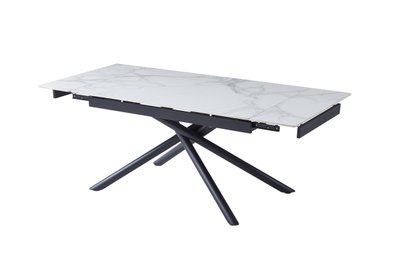 Керамічний стіл Vetro Mebel TML-819-1 війт клауд + чорний