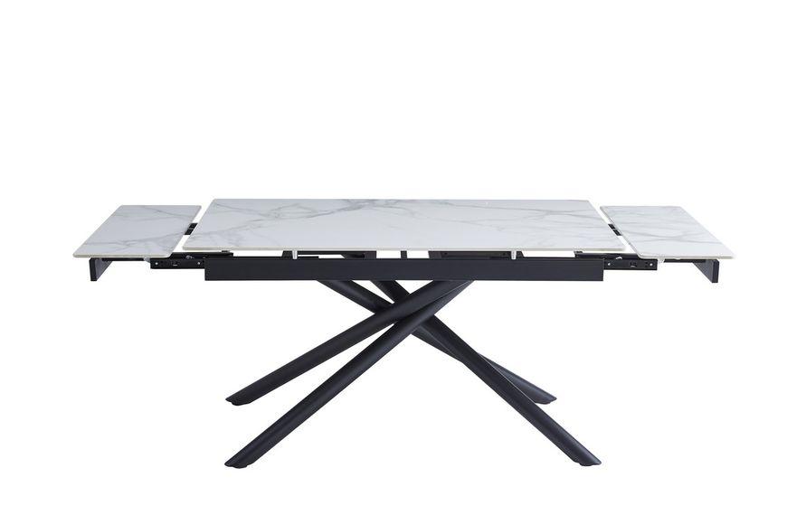 Керамический стол TML-819-1 вайт клауд + чорний