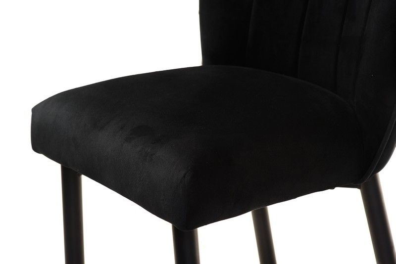 Напівбарний стілець Vetro Mebel B-126 сірий + чорний