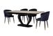 Керамічний стіл Vetro Mebel TML-815 айс грей + чорний - TML-815
