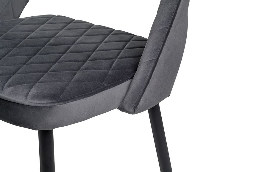 Напівбарний стілець Vetro Mebel B-125 сірий + чорний
