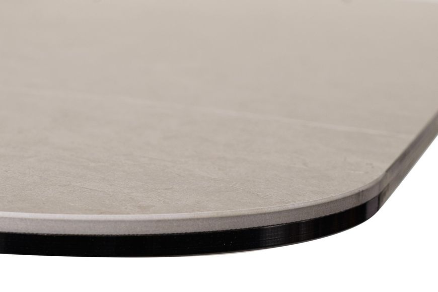 Керамічний стіл Vetro Mebel TML-815 айс грей + чорний
