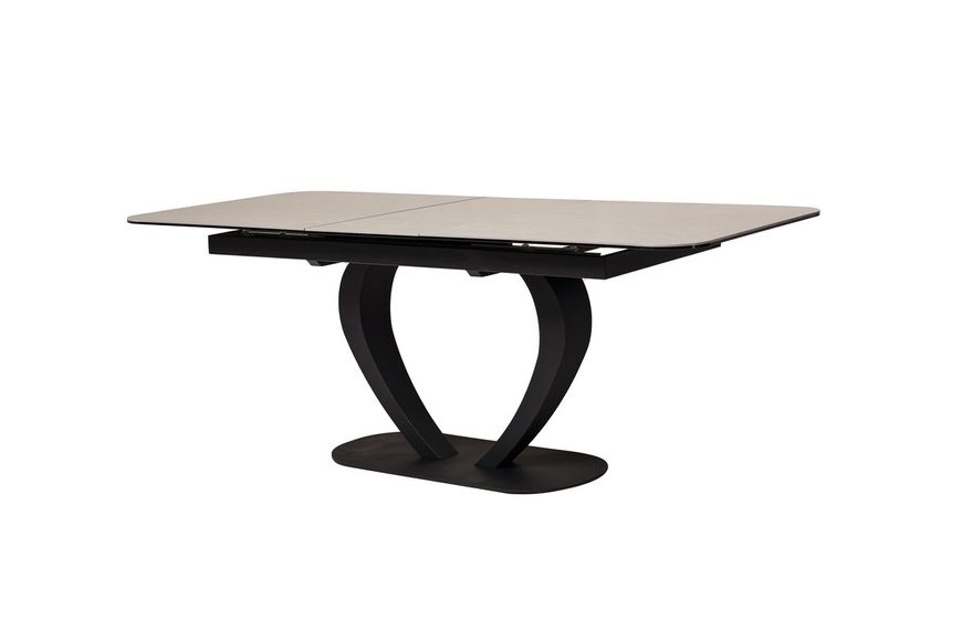 Керамічний стіл Vetro Mebel TML-815 айс грей + чорний