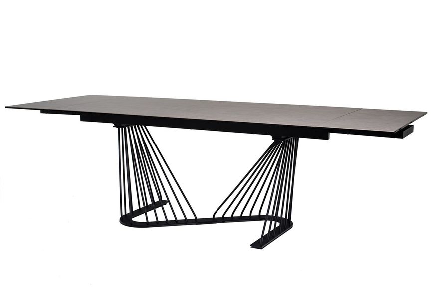 Керамічний стіл Vetro Mebel TML-900 алівері грей + чорний