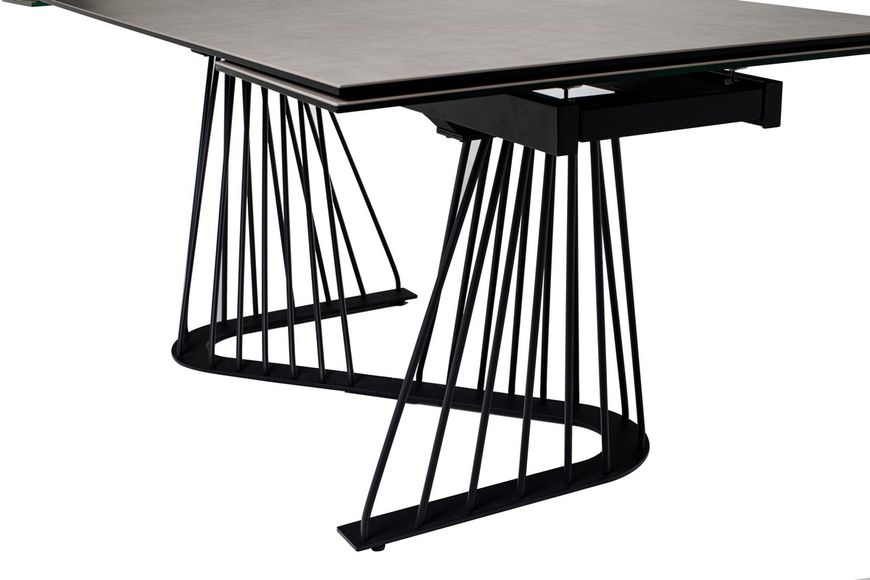 Керамічний стіл Vetro Mebel TML-900 алівері грей + чорний