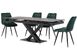 Керамічний стіл Vetro Mebel TML-817 чорний онікс + чорний - TML-817