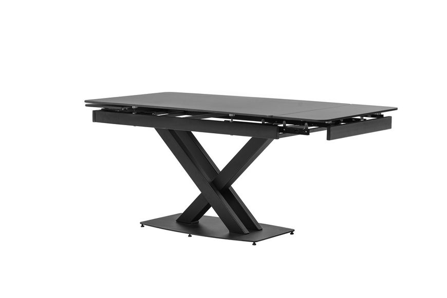 Керамічний стіл Vetro Mebel TML-817 чорний онікс + чорний