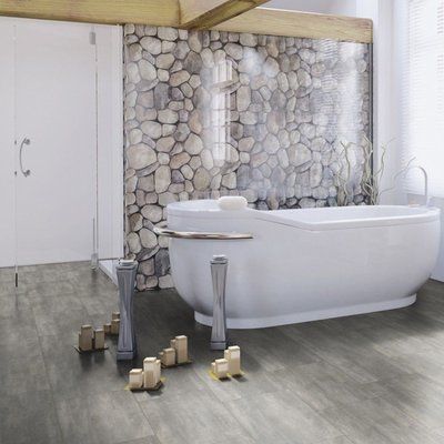 Виниловый пол Wineo 400 Multi-Layer Stone Courage Stone Grey MLD00137